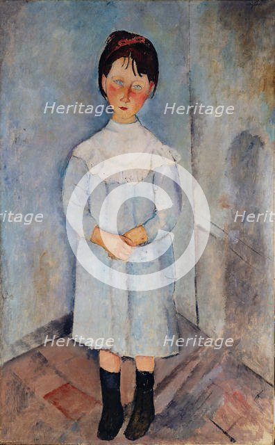 Fillette en bleu, 1918. Creator: Modigliani, Amedeo (1884-1920).