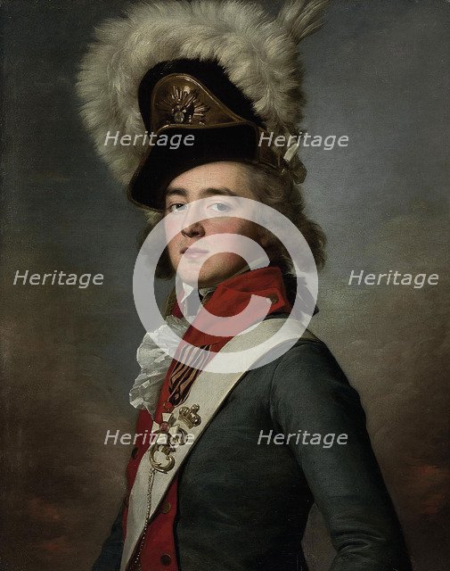 Portrait of Count Valerian Aleksandrovich Zubov (1771-1804), 1791-1792. Artist: Voille, Jean Louis (1744-after 1803)