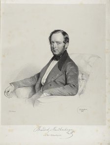 Singer and composer Benedict Randhartinger (1802-1893), 1844. Creator: Kriehuber, Josef (1800-1876).