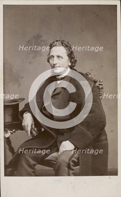 Portrait of the composer Carl Helsted (1818-1904). Creator: Photo studio J. Petersen & Co..