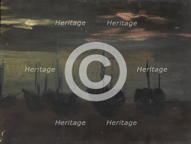 Ships in Moonlight, n.d. Creator: Alice Pike Barney.