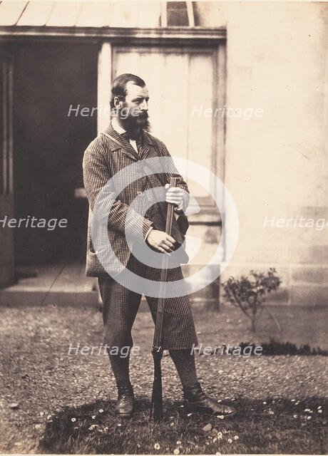 Portrait of Man in Hunting Garb, ca. 1856-59. Creator: Horatio Ross.
