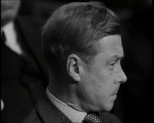 Edward, His Royal Highness the Duke of Windsor Watching an Orchestra, 1937. Creator: British Pathe Ltd.