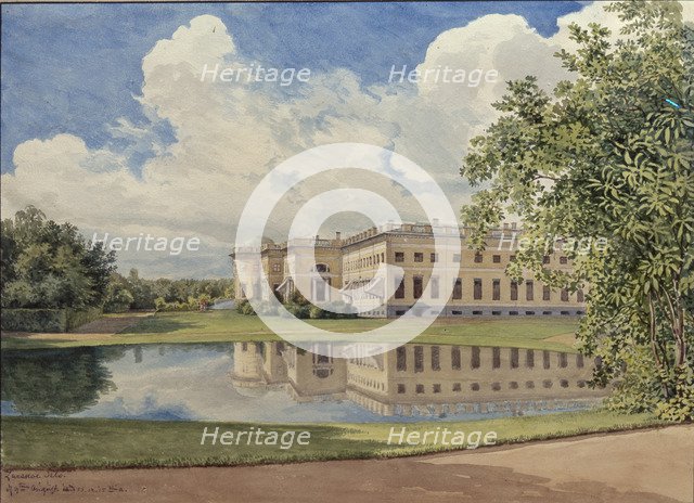 The Alexander Palace in Tsarskoye Selo, 1831. Artist: Reutern, Gerhard Wilhelm, von (1794-1865)
