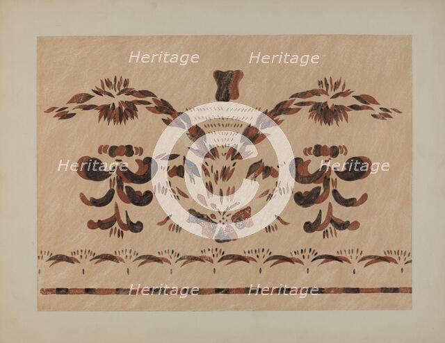 Free Hand Wall Decoration, 1935/1942. Creator: Alvin M Gully.