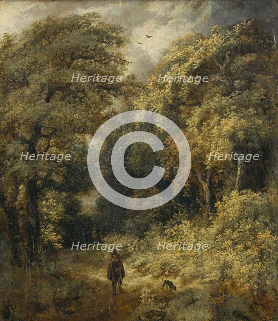 Forest Path with People Strolling, c1646. Creator: Jacob van Ruisdael.