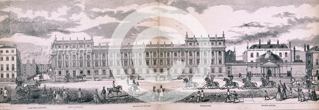 Panorama of London, 1849. Artist: George C Leighton