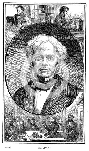 Michael Faraday, British physicist and chemist, 1881 Artist: Unknown