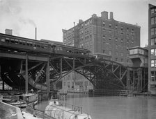 Jackknife Bridge, Chicago, Ill., c1907. Creator: Unknown.