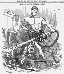 'Hercules in the Augean Stable', 1888. Artist: Unknown