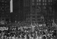 Children at City Hall, 4/27/17, 1917. Creator: Bain News Service.