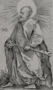 Saint Peter, (1st century BC - 67 AD), one of the apostles of Jesus of Nazareth, 1519 ( 1877).  Creator: Unknown.