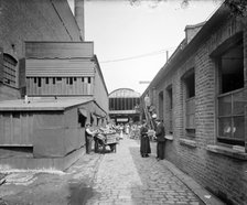 Storage areas, Hampton's Munitions Works, Lambeth, London, 1914-1918. Artist: Bedford Lemere and Company