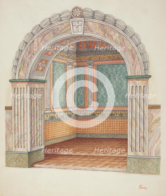 Wall Painting, 1939. Creator: Hal Blakeley.