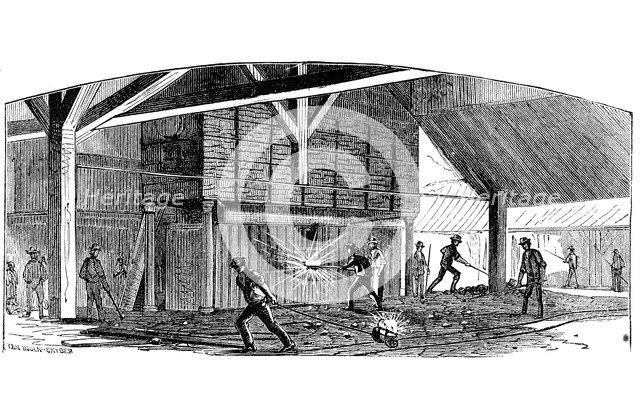 Phoenix Iron and Bridge Works, Phoenixville, Pennsylvania, 1873. Artist: Unknown