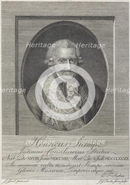 Henrik Stampe, 1793. Creator: Johann Georg Preissler.