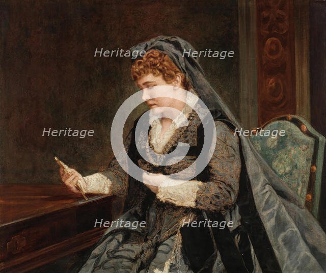 The actress and singer Marie Geistinger (1836-1903) as Mary Stuart. Creator: Anonymous.