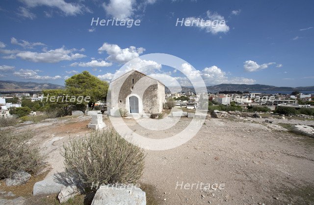 The acropolis at Eleusis, Greece. Artist: Samuel Magal