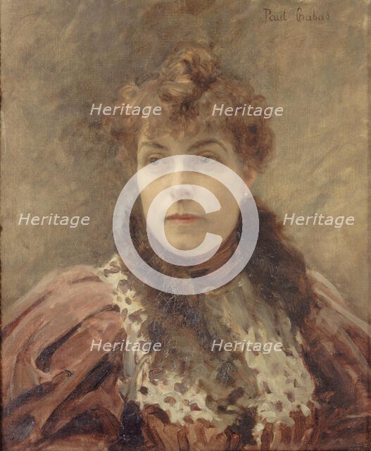 Portrait of Daniel Lesueur (1860-1921), c. 1895. Creator: Chabas, Paul Émile (1869-1937).