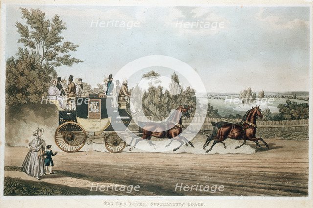 'The Red Rover, Southampton Coach', c1815. Artist: Unknown