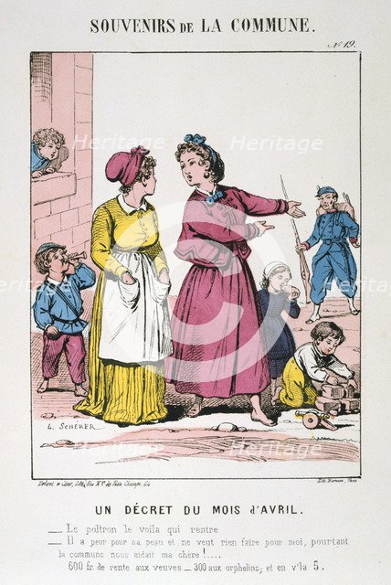 Paris Commune, 1871.  Artist: Anon