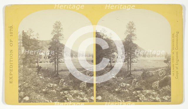 Cooley's Ranch, 10 miles east of Camp Apache, Arizona. A characteristic mountain "Park" and..., 1873 Creator: Tim O'Sullivan.