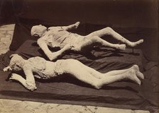 [Plaster Casts of Bodies, Pompeii], ca. 1875. Creator: Giorgio Sommer.
