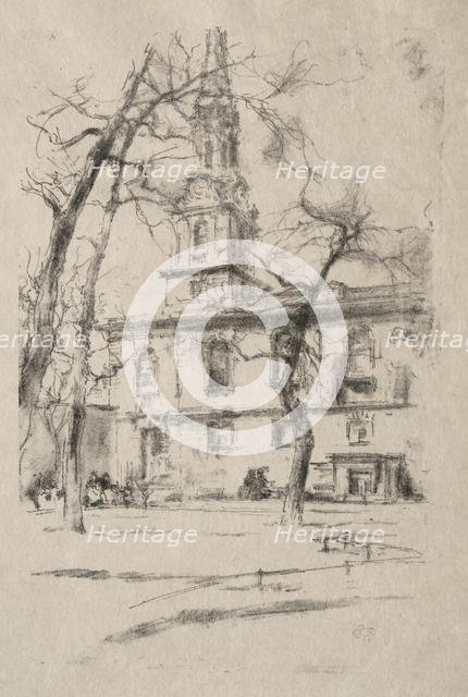 St. Giles-in-the-Fields, 1896. Creator: James McNeill Whistler (American, 1834-1903).