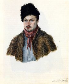 Portrait of Decembrist Vasily Davydov (1793-1855), 1839. Artist: Bestuzhev, Nikolai Alexandrovich (1791-1855)