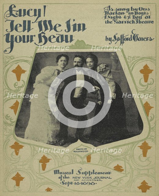 'Lucy, tell me I'm your beau', 1898. Creators: Unknown, Rockwood.