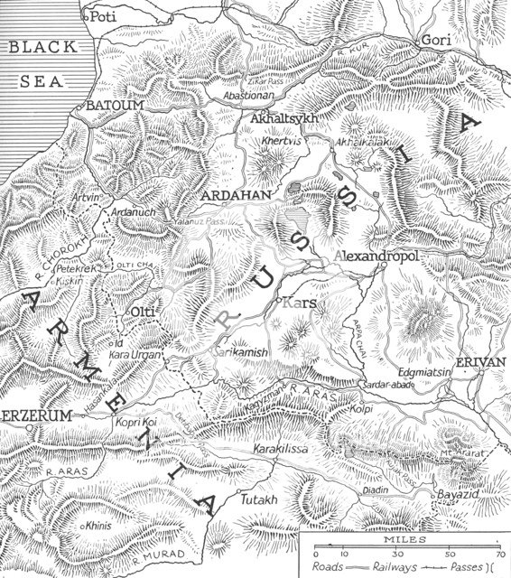 'The Russo-Turkish frontiers', 1915. Artist: Unknown.