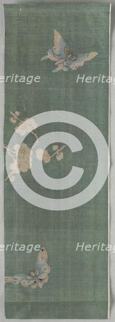 Textile Fragment, 1800s. Creator: Unknown.