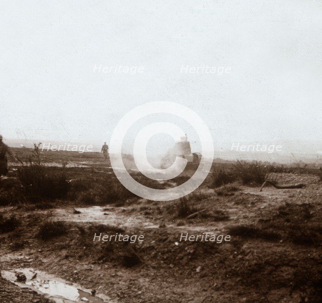 Advancing with tanks, c1914-c1918. Artist: Unknown.