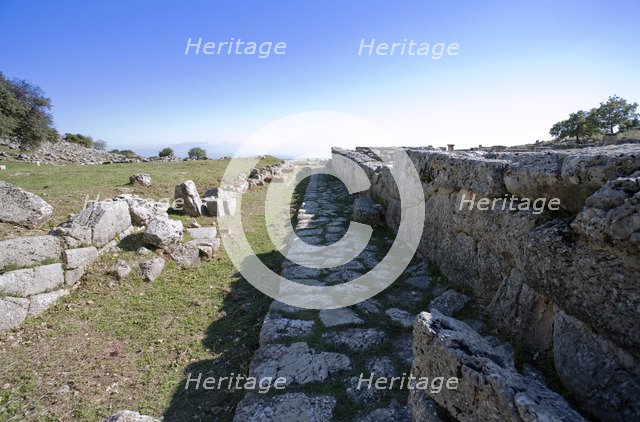 Street, Kassope, Greece.  Artist: Samuel Magal