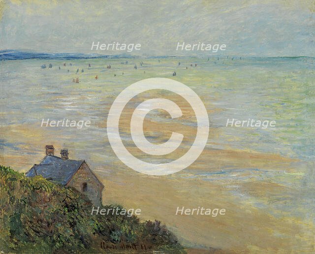 The Hut in Trouville, Low Tide, 1881. Creator: Monet, Claude (1840-1926).