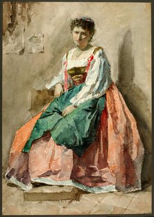 Portrait of a Lady, late 19th-early 20th century. Creator: Cesare Biseo.