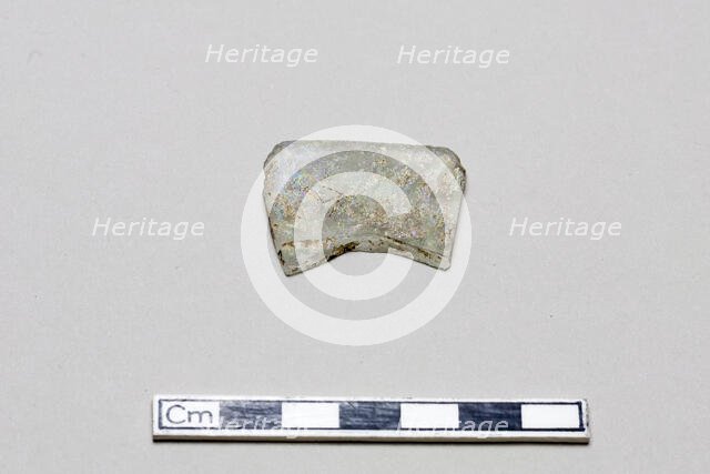 Glass fragment, early 17th-mid 18th century. Creator: Unknown.