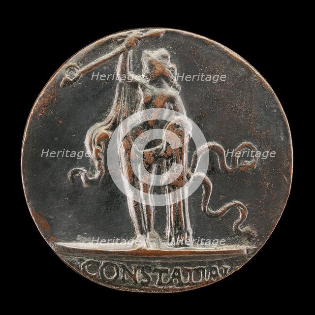Constancy Resting on a Bundle of Arrows [reverse]. Creator: Unknown.