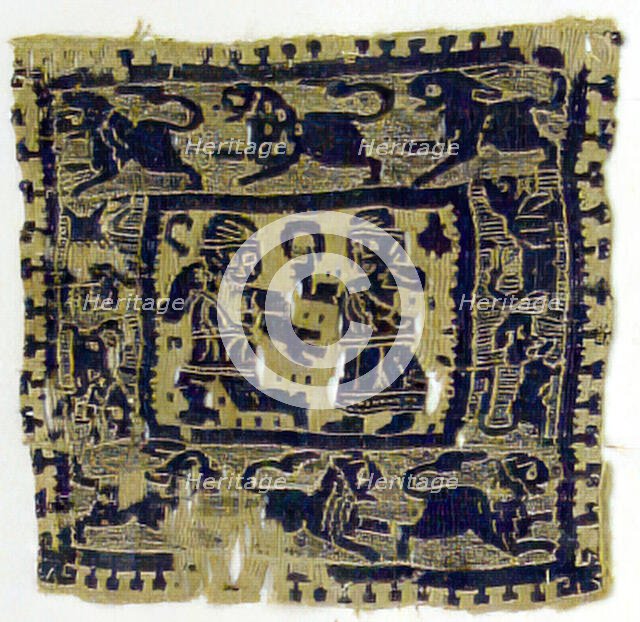 Textile Fragment, Coptic, 300-600. Creator: Unknown.