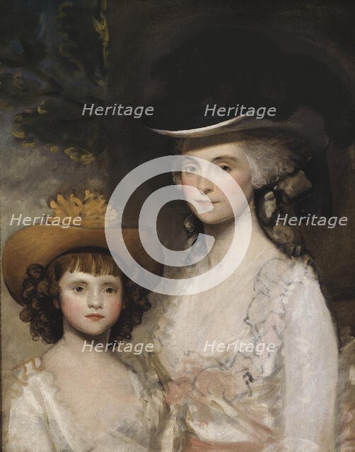Mrs. Blades and her Daughter, c1770s. Creator: Gilbert Stuart.
