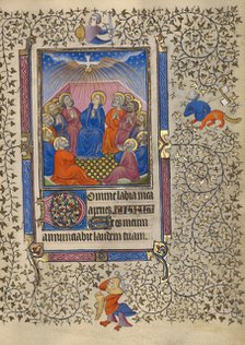 Pentecost; Book of Hours, about 1410. Creator: Unknown.