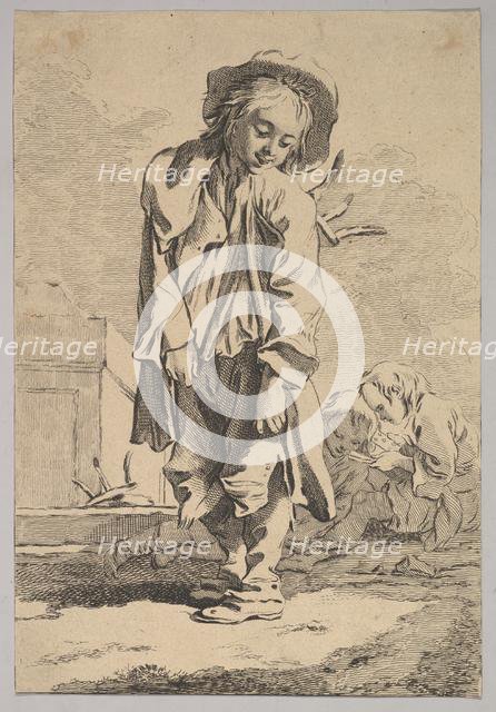 Sweeping from Top to Bottom. Creator: Jacques Philippe Le Bas.