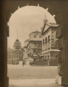 'Horse Guards Parade Framed in the Archway of Treasury Passage', c1935. Creator: Unknown.