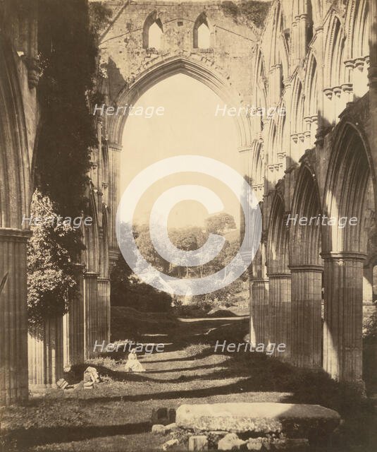 Rievaulx Abbey, 1854. Creator: Roger Fenton.