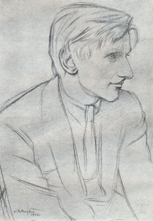 'Edmund Charles Blunden (1896-1974), English poet, author and critic', 1933. Artist: William Rothenstein