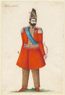 Mohammad Shah Qajar (1808-1848), king of Persia, 1835. Artist: Iranian master  