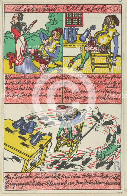 Love and Alcohol (Liebe und Alkohol), 1911. Creator: Moritz Jung.