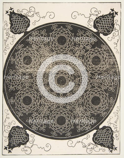 'The Sixth Knot'. Interlaced Roundel with Seven Wreaths, 1521 before. Creator: Albrecht Durer.