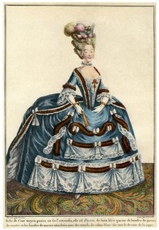 French fashion during the reign of Louis XV, 1938. Artist: Unknown