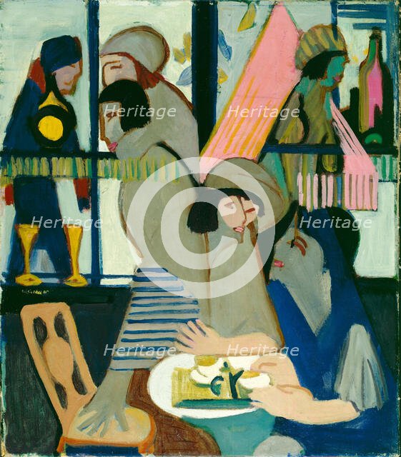 Cafe, 1928. Creator: Ernst Kirchner.